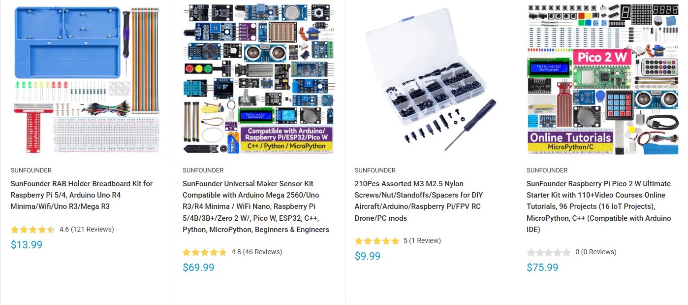 Arduino and Raspberry Pi Kits